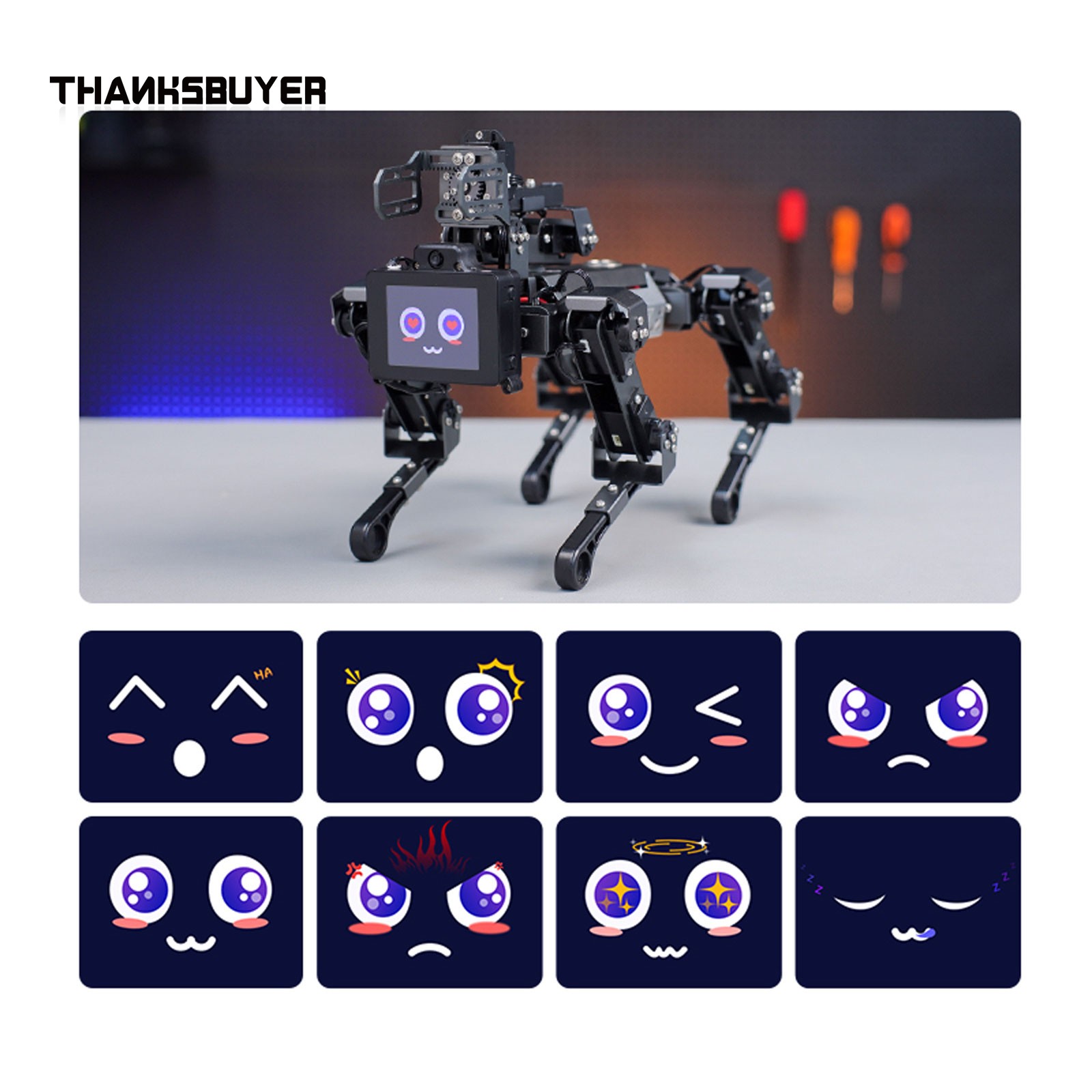 15 degrees of freedom robot dog joint design