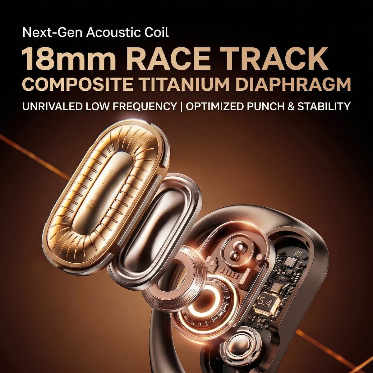 18mm race-track acoustic driver